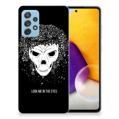 Silicone Back Case Samsung Galaxy A72 Skull Hair Silicone Back Case Samsung Galaxy A72 Skull Hair