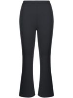 Cynthia Rowley pantalon évasé à coupe courte - Noir