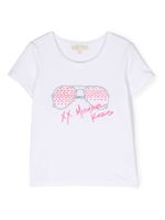 Michael Kors Kids graphic logo-print T-shirt - Blanc