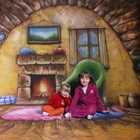 Walimex Pro Motiefstof achtergrond (3x6 m) Homey