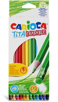 Carioca kleurpotlood met gum Tita, 12 stuks in een kartonnen etui - thumbnail