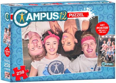 Puzzel Campus 12 met poster: 250 stukjes