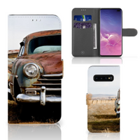 Samsung Galaxy S10 Plus Telefoonhoesje met foto Vintage Auto - thumbnail