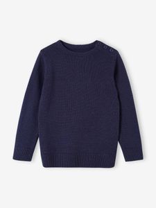 Jongenstrui van getwijnd tricot marineblauw