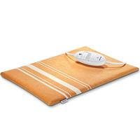 Beurer HK35 Elektrisch verwarmingskussen met hoes, ultrasnel verwarmen, automatische uitschakelfunctie 90 minuten, pvc, wasbare overtrek, 3 standen, verlicht display, 40 x 30 cm, oranje