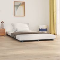 Bedframe massief grenenhout grijs 120x200 cm - thumbnail