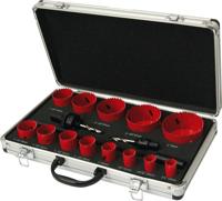 Gatzaagset Bi-metaal Combi Monteur aluminium koffer 19-76mm