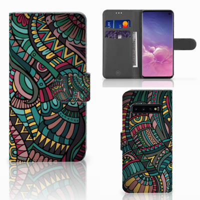 Samsung Galaxy S10 Telefoon Hoesje Aztec Samsung Galaxy S10 Telefoon Hoesje Aztec