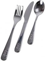 3-delig roestvrij staal kinderbestek set - mes - vork - lepel - bestek - kindermes - kindervork - kinderlepel