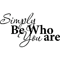 Simply be who you are - Muursticker - thumbnail