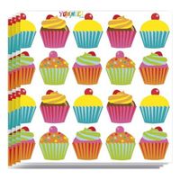 20x Cupcake dessert thema servetten 33 x 33 cm - thumbnail