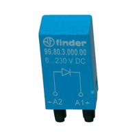 Finder serie 99-6 – 220 VDC groene LED-module