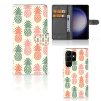 Samsung Galaxy S23 Ultra Book Cover Ananas - thumbnail