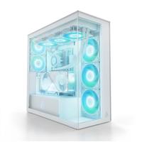 ARCTIC Xtender VG (White) met Verticale GPU-Bevestiging - PC-Kast, Gehard Panoramaglas, 2 x 420 mm Radiatorsteun, Full Tower, Big Tower, E-ATX, 5x A-RGB Ventilatoren Voorgemonteerd - Wit
