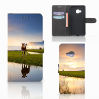 HTC U Play Telefoonhoesje met Pasjes Koe