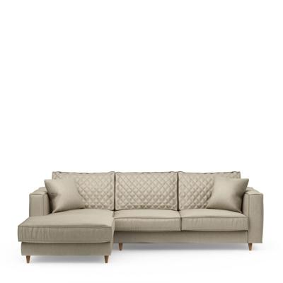 Rivièra Maison Loungebank 'Kendall' Links, Velvet, kleur Pearl