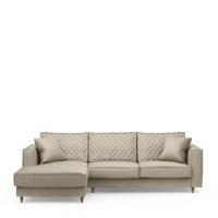Rivièra Maison Loungebank 'Kendall' Links, Velvet, kleur Pearl