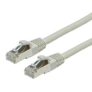 VALUE Patchkabel Cat.6 (Class E) S/FTP (PiMF), LS0H, grijs, 0,5 m