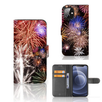 Apple iPhone 12 Mini Wallet Case met Pasjes Vuurwerk