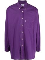 Valentino Garavani Pre-Owned chemise à plis (années 2000) - Violet - thumbnail