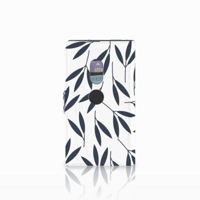 Sony Xperia XZ2 Hoesje Leaves Blue