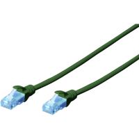 Digitus DK-1512-030/G RJ45 Netwerkkabel, patchkabel CAT 5e U/UTP 3.00 m Groen Verdraaide paren 1 stuk(s) - thumbnail