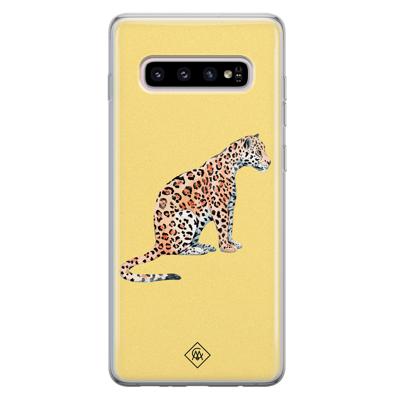 Samsung Galaxy S10 Plus siliconen hoesje - Leo wild