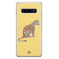 Samsung Galaxy S10 Plus siliconen hoesje - Leo wild