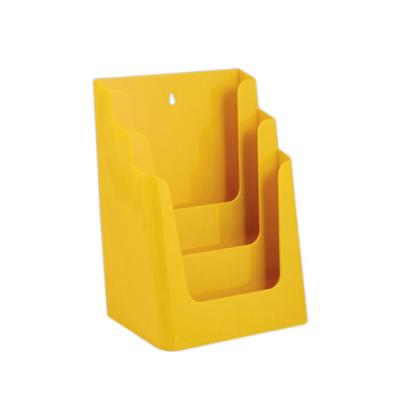 Folderdisplay 3 vaks A4 Geel
