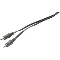 SpeaKa Professional SP-1301344 Jackplug Audio Aansluitkabel [1x Jackplug male 3,5 mm - 1x Jackplug male 3,5 mm] 2.00 m Zwart