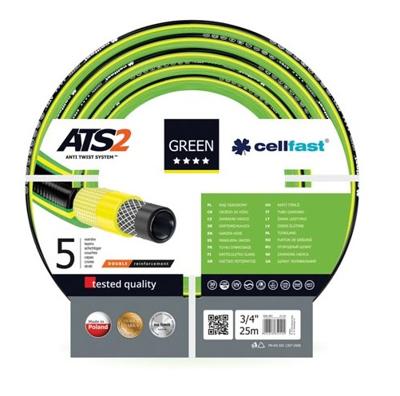 Cellfast tuinslang ATS2 3/4 inch 25 meter polyester groen Cellfast tuinslang ATS2 3/4 inch 25 meter polyester groen
