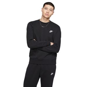 Nike Sportswear Club Fleece Crew Sweater Zwart Wit