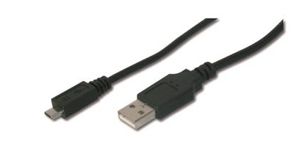 ASSMANN Electronic AK-300127-010-S USB-kabel 1 m USB 2.0 USB A Micro-USB B Zwart