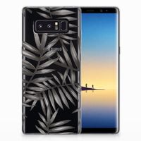 Samsung Galaxy Note 8 TPU Case Leaves Grey - thumbnail