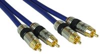 InLine 89705P audio kabel 5 m 2 x RCA Blauw - thumbnail