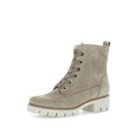 Gabor DAMES Enkellaarzen, Vrouwen Combat Laarzen,verwisselbaar voetbed,halve laarzen,veterlaarzen,winterlaarzen,warm,Beige (salbei) / 19,40 EU / 6.5 UK