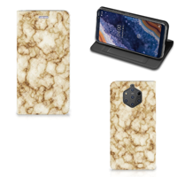 Nokia 9 PureView Standcase Marmer Goud