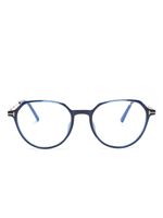 TOM FORD Eyewear lunettes de vue à monture ronde - Bleu