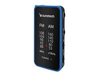 RPC6 FM/op zakradio, draagbaar, analoog, multiband-radio, werkt met 2 AAA-batterijen, blauw