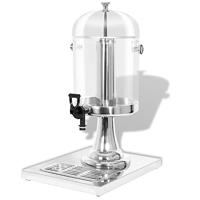 vidaXL Sapdispenser 8 L Roestvrij Staal Drankdispenser Dispenser Drankenhouder