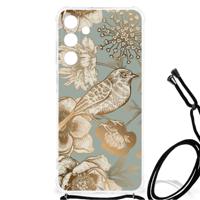 Case voor Samsung Galaxy A25 Vintage Bird Flowers