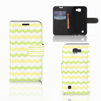 LG K4 Telefoon Hoesje Waves Yellow