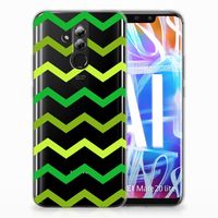 Huawei Mate 20 Lite TPU bumper Zigzag Groen