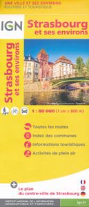 Wegenkaart - landkaart - Fietskaart - Stadsplattegrond Strasbourg | IG