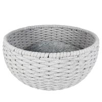 Duvo+ oyster mand rond in katoentouw grijs 45x45x23cm