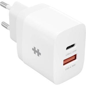 Targus HyperJuice Netvoedingsmodule 20 W, 18 W Thuis, Binnen Aantal uitgangen: 2 x USB-C, USB-A