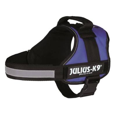 Krachtharnas Julius-k9 - 0 - Ml: 58-76 Cm-40 Mm - Blauw - Voor Hond