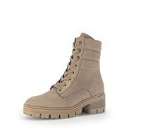 Gabor DAMES Enkellaarzen, Vrouwen Combat Laarzen,verwisselbaar voetbed,halve laarzen,geregen laarzen,laarzen,Beige (silk) / 31,39 EU / 6 UK