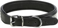 TRIXIE HALSBAND HOND ACTIVE COMFORT MET STRASS STEENTJES LEER ZWART 38-48X3,5CM - thumbnail