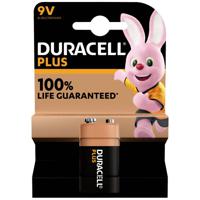 Duracell Plus-9V B1 9V batterij (blok) Alkaline 9 V 1 stuk(s) - thumbnail